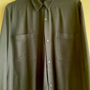 Talula Aritzia black button up, SZ L